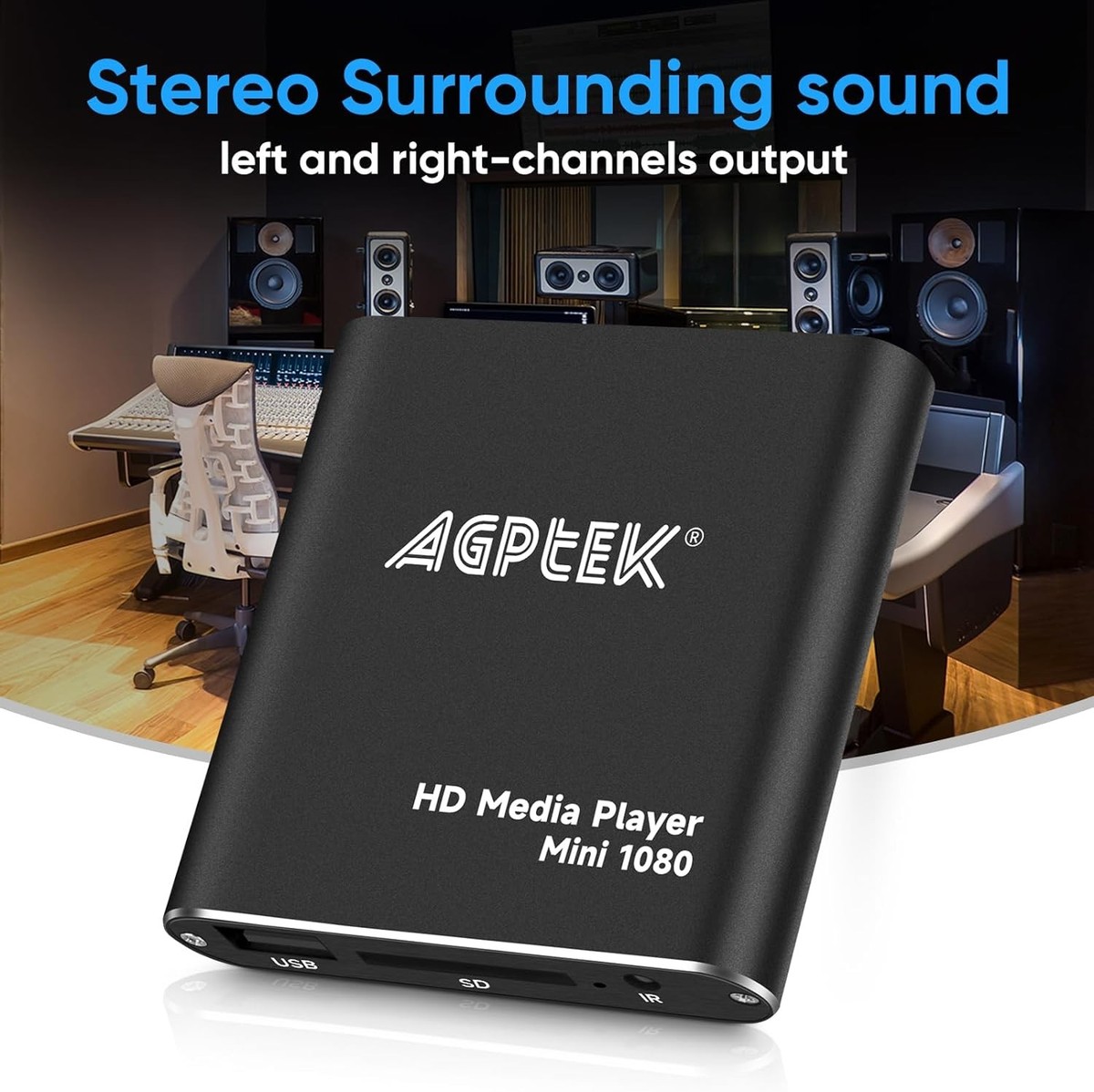 HDMI Media Player, Black Mini 1080p Full-HD Ultra Digital
