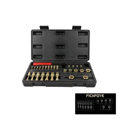 15pc Metric Thread Chaser Restorer Tool Set M6 M8 M10 M12 Repair Kit (74
