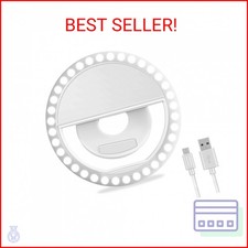 Selfie Ring Light, XINBAOHONG Rechargeable Portable Clip-on Selfie Fill Light wi