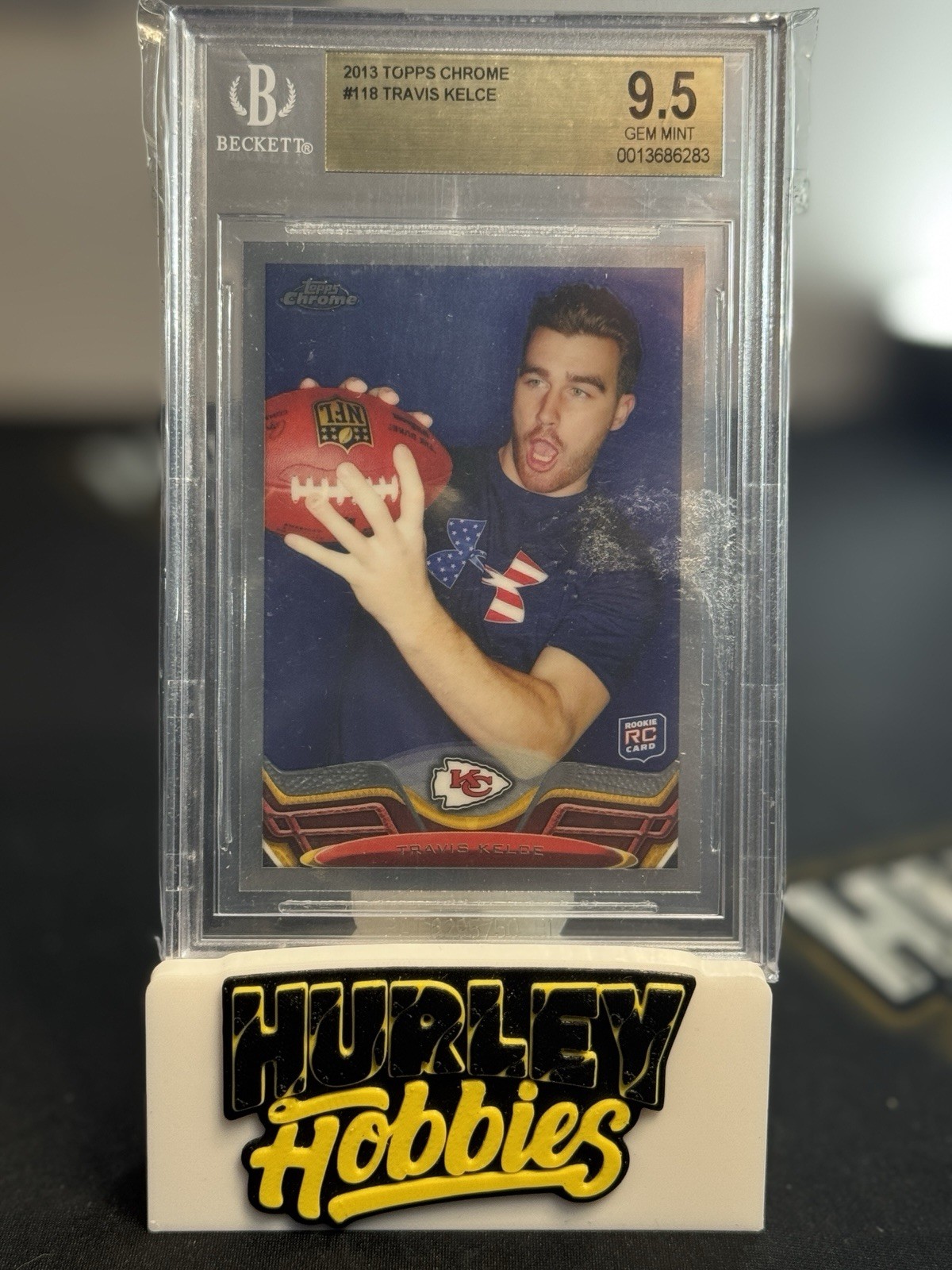 2013 Topps Chrome Travis Kelce RC BGS 9.5 Kansas City Chiefs #118