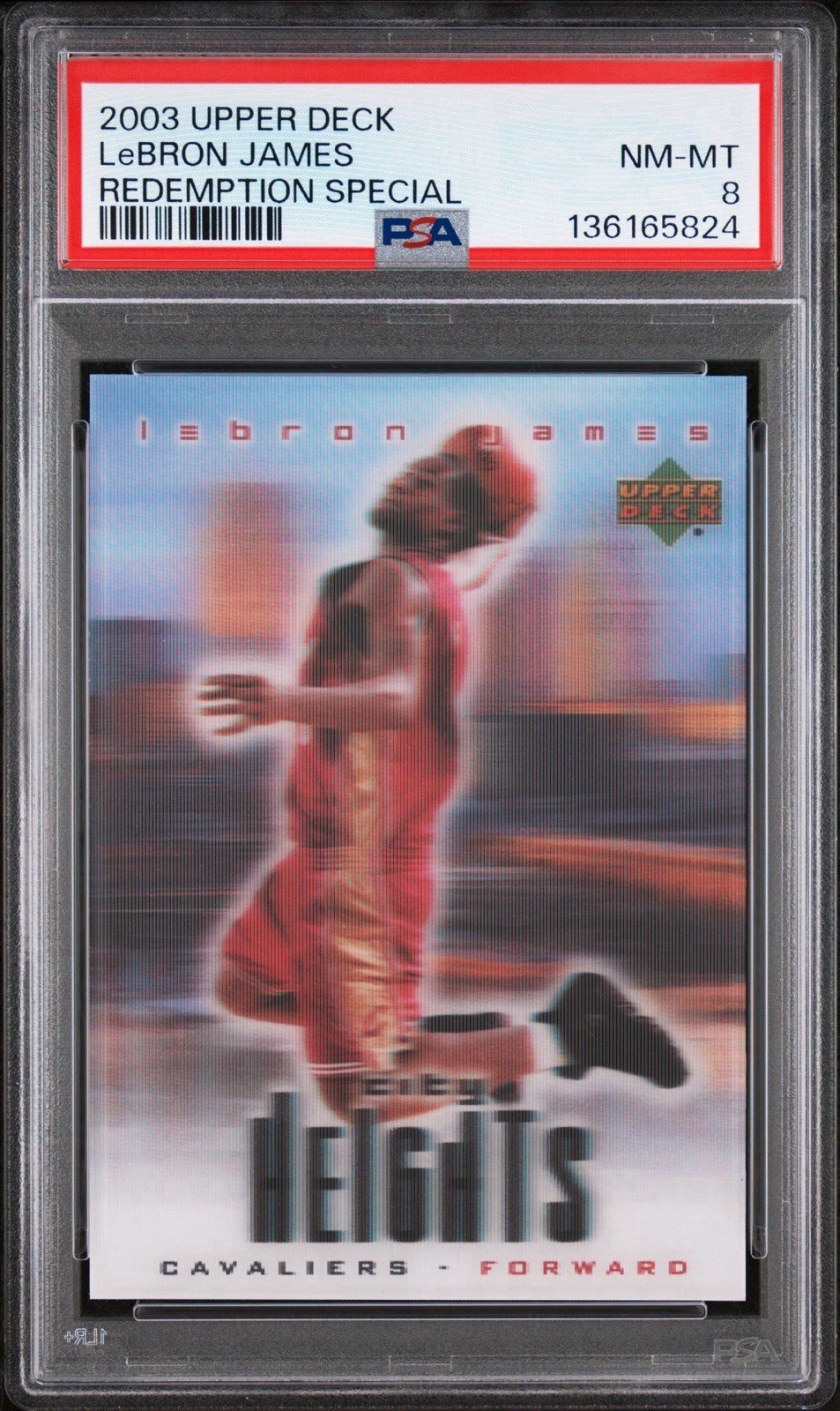 2003 Upper Deck City Heights Redemption Special Lebron James Rookie PSA 8