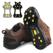 Ice Cleats for Shoes and Boots, Walk Traction Snow Cleats Crampons Anti Slip ...