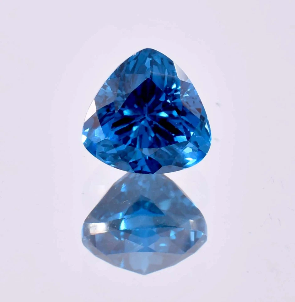 Piedra preciosa suelta AAA+ impecable 12 x 12 mm turmalina azul natural (certificada GIT) Foto 2 de 4