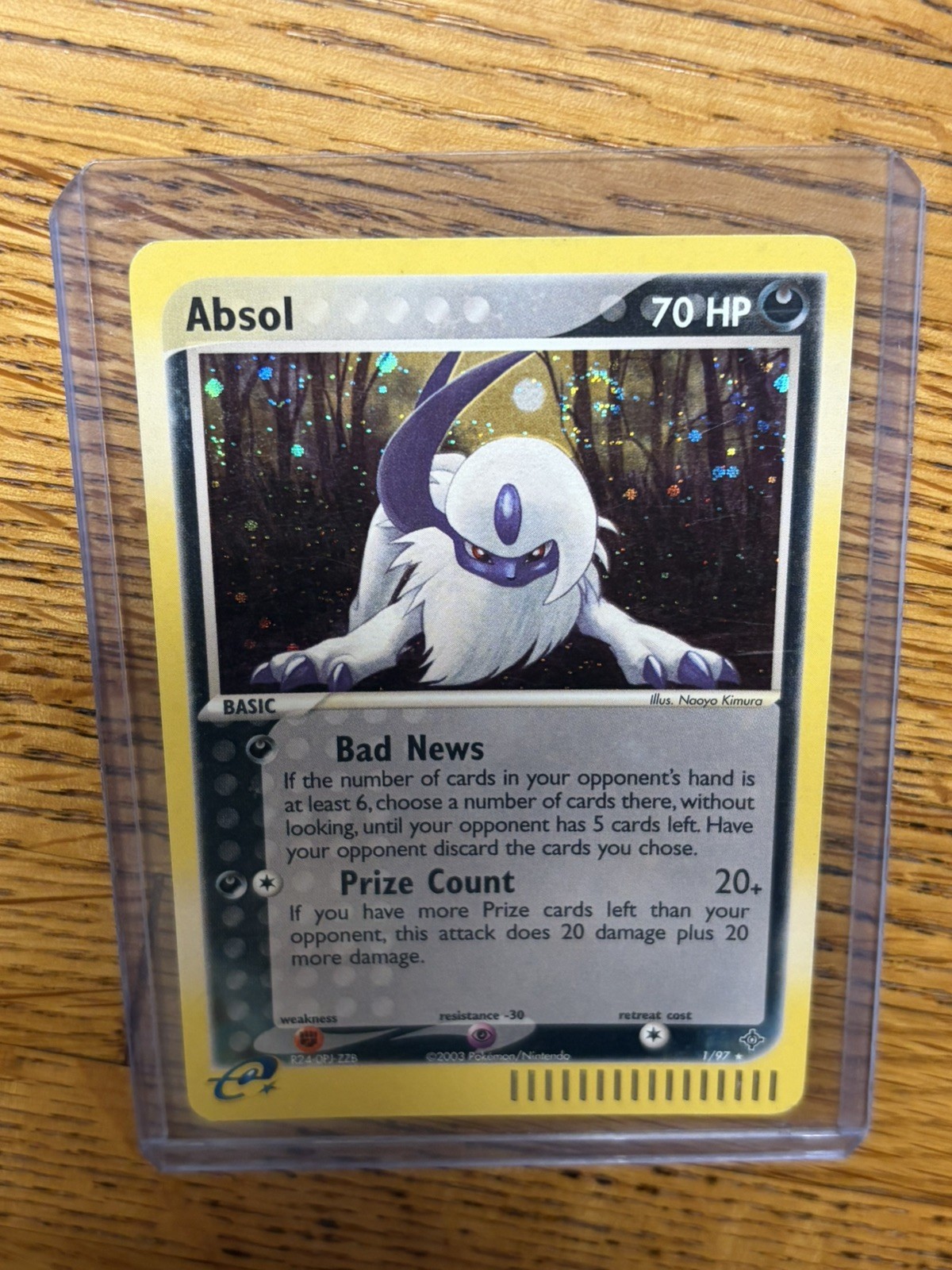 Absol 1/97 Dragon Holo Rare Pokémon Card NM WITH SWIRL! 🌀 FAST SHIPPING