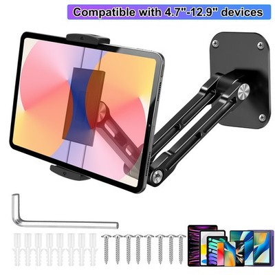 Tablet Wall Mount Holder 360° Rotating for 4.7-12.9''iPad Pro Air Mini Galaxy Tab