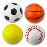 Zestaw PiłKi PiłEczki Sportowe Piankowe Do Odbijania Rzucania 6Cm 4 Szt. Lean To