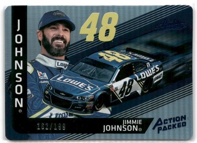 Panini 2017 Panini Absolute #AP1 Jimmie Johnson Action Packed Spectrum Blue