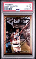 1996 Finest Calbert Cheaney #4 W Coating PSA 6