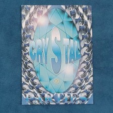 1989 Rave Flyer - Crystal Parties, Silver City - Club Rave Flyers, Acid House