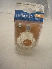 Dr Brown's Level 3 Wide Neck Nipple Pack Of 2 Bpa Free Silicone For 6 Months