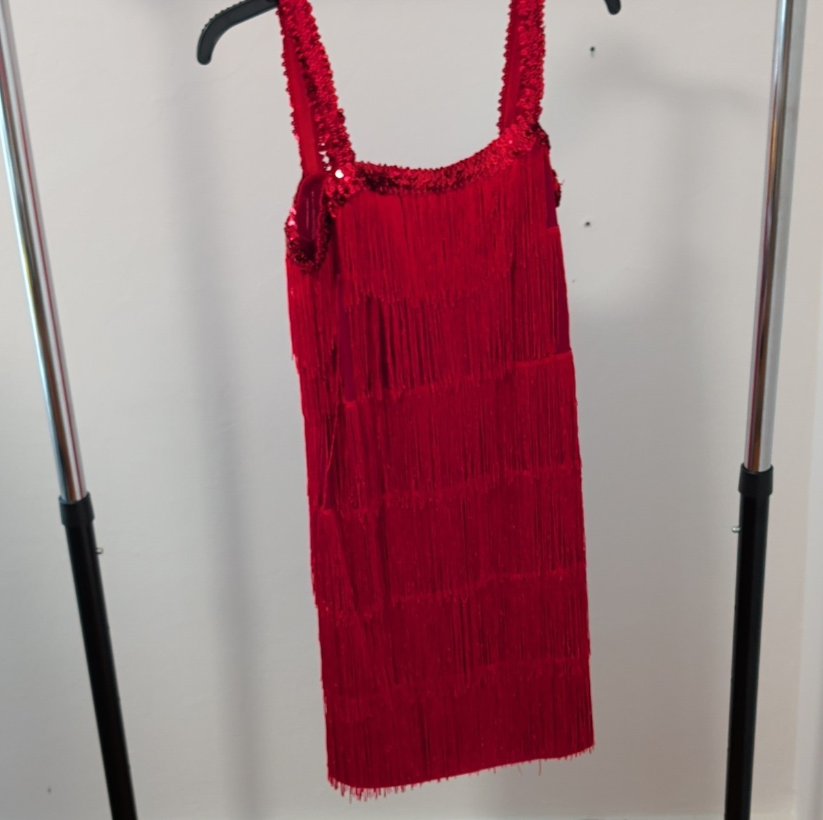 open lace back dress Retro Vintage Roaring 20s 1920s Flapper Dress Dress Masquerade The Great Gatsby Wedding Guest Sequins Tassel Fringe Women's Masquerade Wedding Wedding