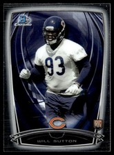 2014 Bowman Chrome Will Sutton Rookie Chicago Bears #120