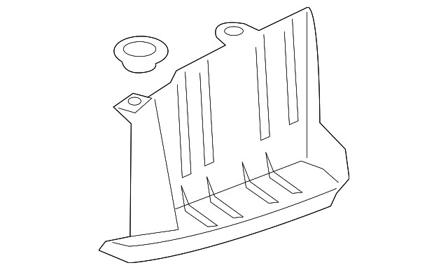 Cubierta inferior para Hyundai Santa Fe/Santa Fe XL 2017-2019 (P/N 86691-B8500)