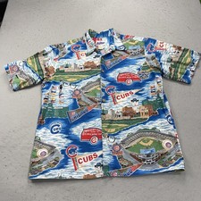 Chicago Cubs Shirt Mens XL Blue Reyn Spooner Legacy Hawaiian Floral RARE MLB