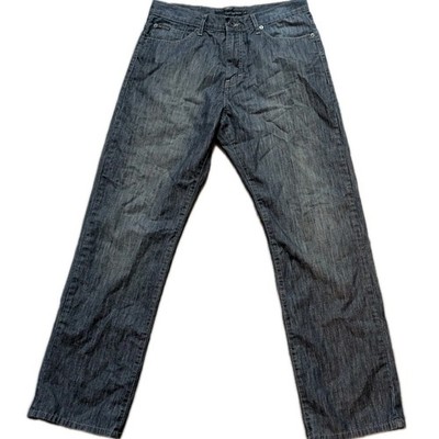 Calvin Klein Jeans Men Size 33 Relaxed Straight Easy Fit Denim Cotton 