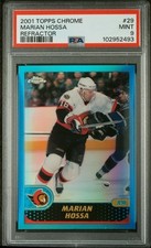 2001 TOPPS CHROME REFRACTOR #29 MARIAN HOSSA PSA 9