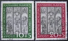 Germany 1951 Sg.1065-1066 Lubeck Church set, fine used. Cat. £220.