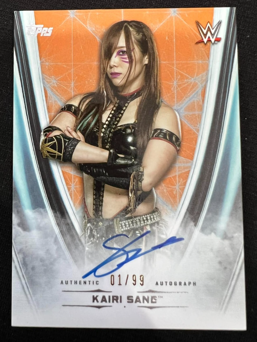 KAIRI SANE 2020 Topps WWE Undisputed RAW Orange Wrestling On Card