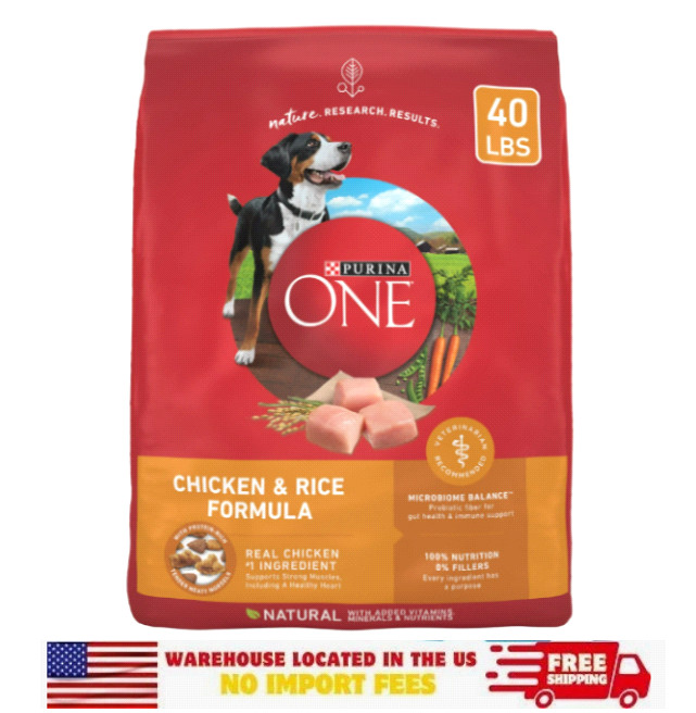 For Adult Dogs High Protein, Real Chicken & Rice, 40 Lb