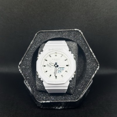 CASIO GSHOCK GA2100 All White W/ Stainless Steal Hour Markers Brand New W/ Box