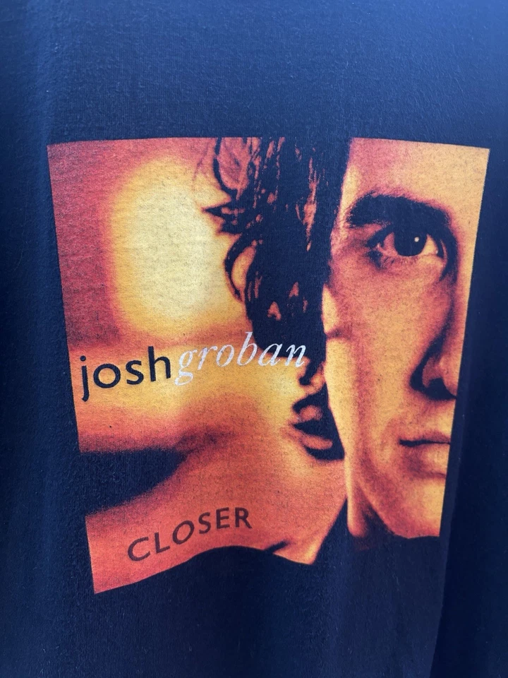 JOSH GROBAN CLOSER music TOUR CONCERT black T-SHIRT, Size XL Extra Large - Image 2 of 4