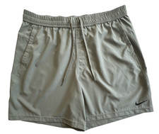 Nike Form Dri-FIT Shorts Men L Unlined Green Light Army Black Swoosh DV98577-320