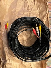 75Ft 3-RCA Composite AV Audio Video Gold Plated Cable Male to Male 75' Foot