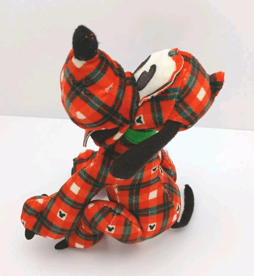 Disney 100 Year Retro Reimagined Plaid Pluto 7" Plush Stuffed Toy Mickey Mouse - Image 2 of 4