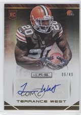 2014 Panini Rookies & Stars 6/49 Terrance West #190 Auto 0v1