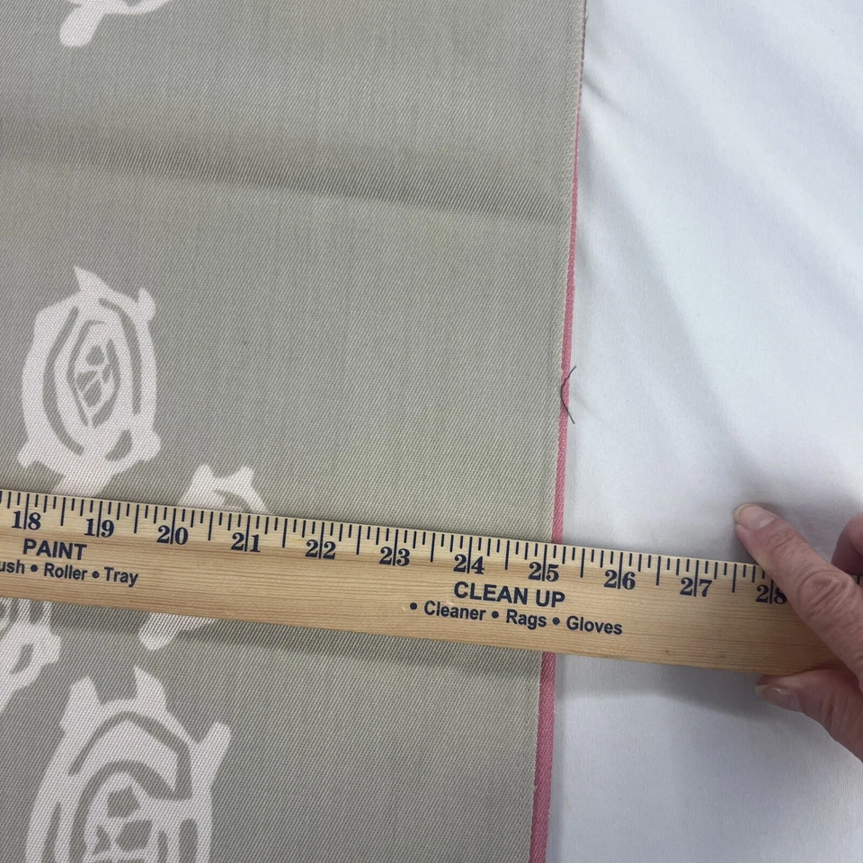 WINDSOR SMITH Kraven 6 Kur Kur 25” x 25" Acrylic Fabric Sample Turtle Print USA - Image 4 of 4