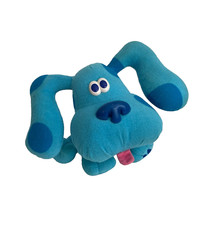 Blues Clues Pose-A-Blue 8" Plush Blue PBS Dog Tyco 1997 Vintage Stuffed Animal
