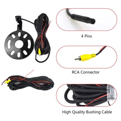 Car Rear View Backup Camera For Jeep Wrangler Spare 2007-2018 + 4.3" Monitor Kit - Picture 5 of 17
