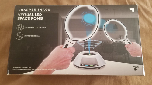 Sharper Image (20121) Virtual Led SPACE PONG Game Pre-Owned & Tested