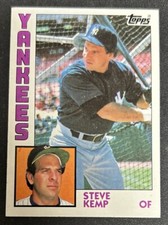 1984 Topps Steve Kemp Baseball Card #440 Yankees OF VG O/C