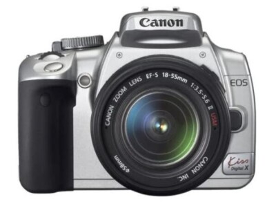 Canon EOS Kiss Digital X ダブルレンズセット Canon Digital SLR Camera EOS Kiss Digital X Double Zoom Kit Silver