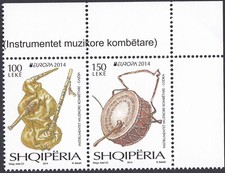 Albania 2014 MNH Mi 3453/54 EUROPA CEPT - Musical Instruments - Complete Set