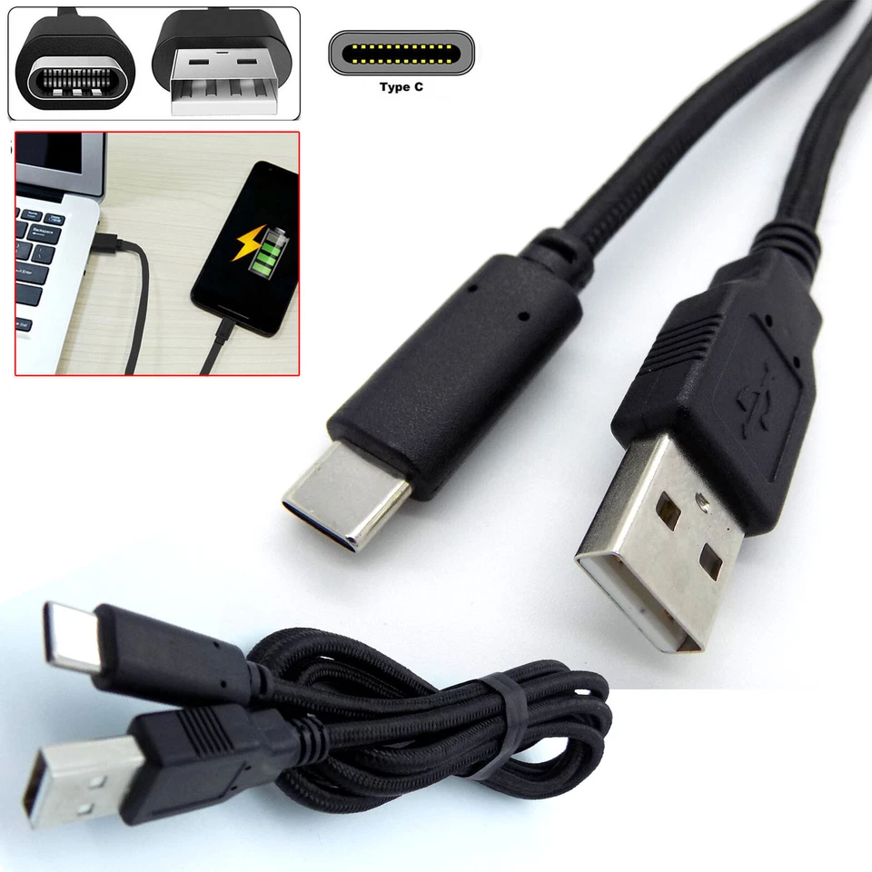 Type C Data Charging Cable 1.5m USB-C Fast Charger For Samsung Galaxy S8 S9 S10+ - Image 2 of 4