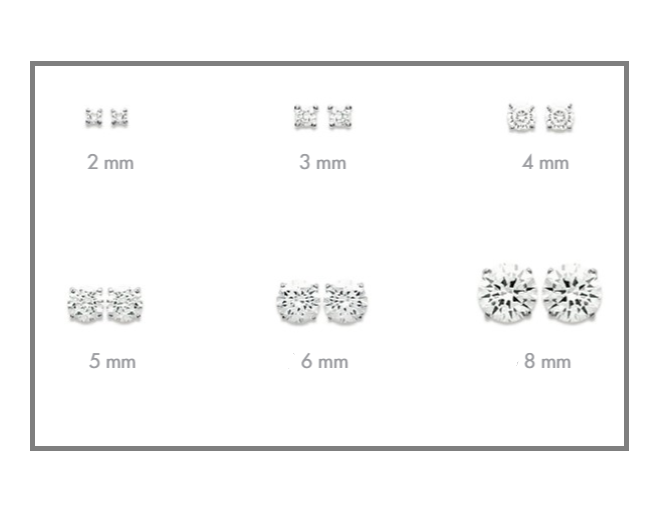 BOUCLES OXYDE ZIRCONIUM BLANC CARRE 6MM - BOUCLES D'OREILLES ARGENT 925
