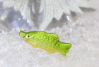 Striped Yellow Fat Cat With Green Glass Fish — photo 8