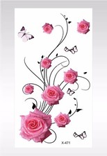 rose flower temporary tattoo tribal wholesale