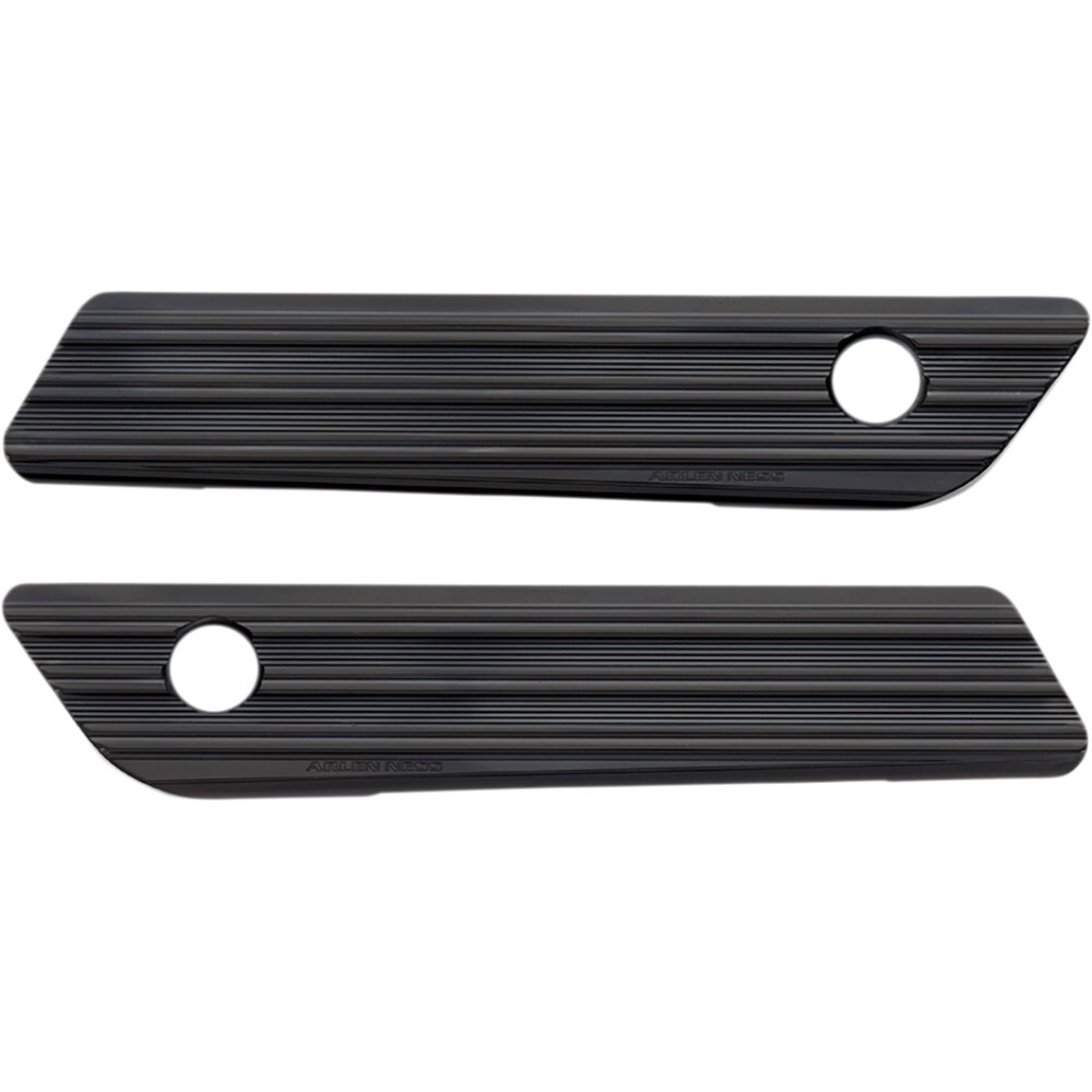 Arlen Ness Saddlebag Latch Covers (Black) Pair 03-603