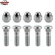 Set of 5 Wheel Hub Screw Bolt Stud & Nut Set For 2013-2019 Subaru BRZ Crosstrek