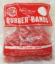 ARCO ALLIANCE RUBBER CO. 3/4" Red Rubber Bands