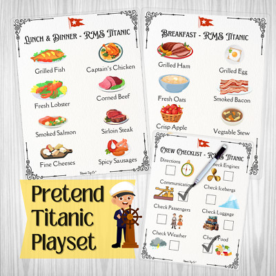 Pretend Titanic Playset, Titanic Toys For Kids, Model Titanic Toy, Titanic Ship