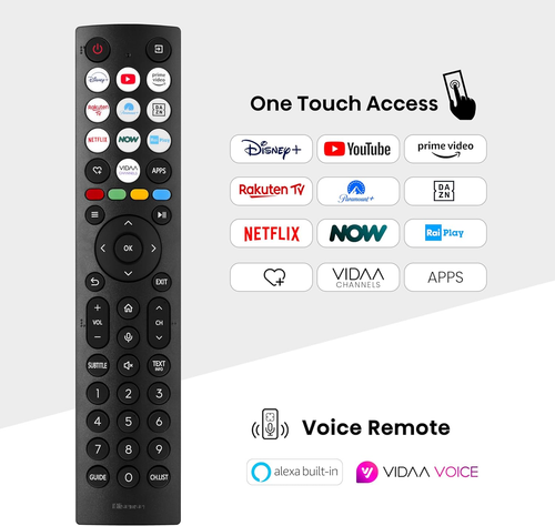 Hisense TV 43" QLED 4K 43A72NQ, Smart TV VIDAA U7, Dolby Vision, HDR 10+, Game M - Foto 5 di 12