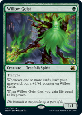 1x Willow Geist NM-Mint, English Innistrad: Midnight Hunt MTG Magic