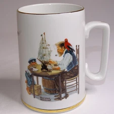 Norman Rockwell For A Good Boy Coffee Mug With Writing Nice Tea Cup Small Mug