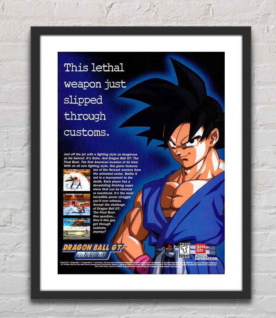 Dragon Ball GT Final Bout PS1 Vintage 1997 Print Ad/Poster 20x28cm Promo  Art GPM