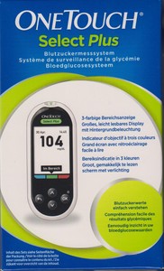 test 54 blood glucose Meter Glucose Plus DL / Blood OneTouch Select MG Test Plus