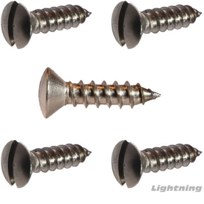 Slotted Oval Head Sheet Metal Screw Stainless Steel #8 x 3'' Qty 500